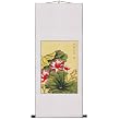 Handmade Lotus Blossom Scroll Wall Art Painting
