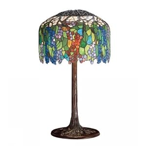 32 Inch H Tiffany Grapevine Table Lamp Table Lamps by Meyda