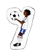 Football Wooden Letter - Y