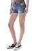 WallFlower Juniors Belted Rolled Cuff Denim Short Shorts