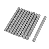 uxcell ドライバービット ヘックスドライバービット 六角ドライバービット 磁性 金属 メタル 両頭 6mm 六角 磁気