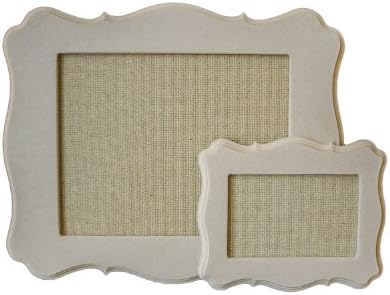 Ornate 8x10 & 4x6 Hand Crafted Wood Picture Frame Set - By Harvest Peach Wood Crafts