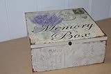 Keepsake Memory Chest box bits and peices lavender