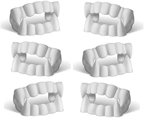 These White Vampire Fangs are the Perfect Halloween Costume Accessory. Awesome Plastic Werewolf Monster Teeth can be used as Party Favors for Treat or Treaters!