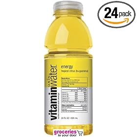 Glaceau VitaminWater Nutrient Enhanced Water Beverage, Energy (Tropical Citrus),...