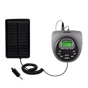 Solar Powered Rechargeable External Battery Pocket Charger for the Creative NOMAD Jukebox 2/3 - uses Gomadic TipExchange Technology