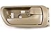 PT Auto Warehouse TO-2469E-RH - Inside Interior Inner Door Handle, Beige/Tan - Passenger Side