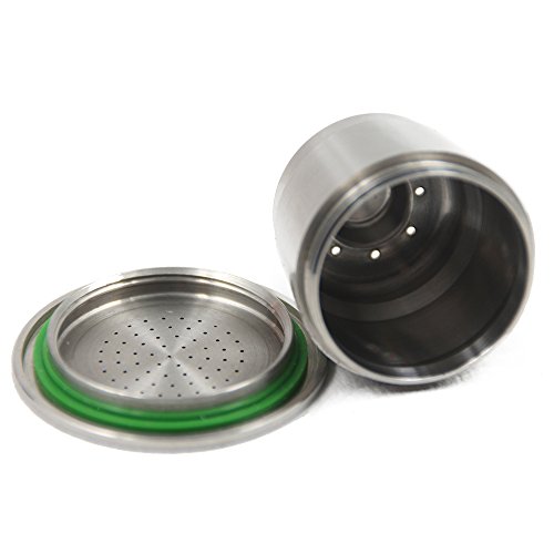 RECAPS Nespresso Capsules Refillable Stainless Steel Metal Reusable Coffee Capsules Reusable Refills Pods Using for Years