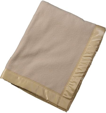 John AtkinsonAristocrat Cashmere and Lambs Wool Heirloom Blanket, Twin, 72-Inch by 90-Inch, Latte