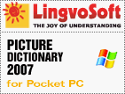LingvoSoft software Talking Picture Dictionary 2007 English <-> Latvian for Pocket PC