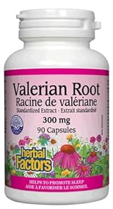 Natural factors valerian root extract 300mg 90 capsules ( Multi-Pack)