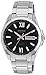 Casio Men's Edifice EFB100D-1AV Silver Stainless-Steel Quartz Watch with Black Dial