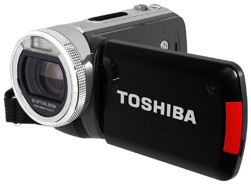 Toshiba Camileo H20 HD-Camcorder (5 Megapixel, 5-fach opt. Zoom, 7,6 cm (3 Zoll) Display, Bildstabilisator) schwarz