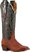 LUCCHESE Resistol M3085 Mens Cowboy Leather Western Boots Almond Bull Shoulder Navy