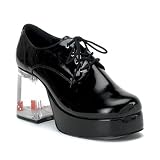 Black Pimp Shoes with Dice Heel - Adult