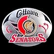 Ottawa Senators Enameled Belt Buckle - NHL Hockey Fan Shop Sports Team Merchandise