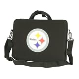 Pittsburgh Steelers Neoprene Laptop Bag fits most 15" and 17" laptops (inner bag dimensions (11 3/4"T x 15"W)