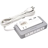 センチュリー OAタップ 4口+USBポート2口 雷サージ保護機能付き クールグレー COT2P4U2S1-CG