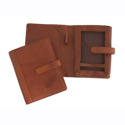 Detroit Red Wings Tan Leather Palm Pilot Case