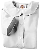 Dickies ks914 Girl's Short Sleeve Peter Pan Collar Blouse