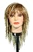 20 Long Strawberry Blonde and Pale Blonde twist / bangs synthetic wig