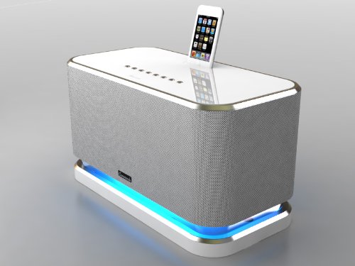 Crossroads Speaker System with dock for iPod & iPhone (White Color)