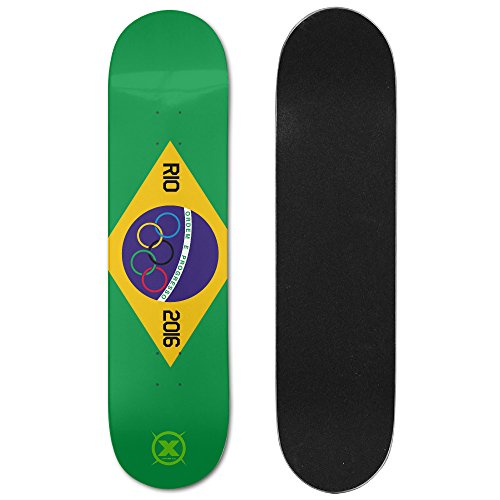 X-sports 2016 Brazil Rio Olympics Summer Sports Meeting Ultimate Sports Double Slide Skateboard Deck / Board