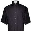 Men's Short Sleeve BLACK Dress Shirt
