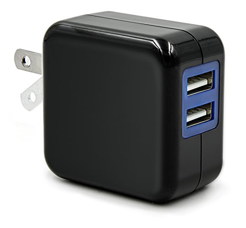 USB Wall Charger, Besgoods Dual 2 Port USB Universal Travel Portable Power Wall Charger Adapter with Foldable Plug for iPhone 6/6S/6 Plus/6s Plus, iPad Air, iPod Touch, Galaxy Note 4/5 S5/s6 /s7 edge , most other phones and tablets