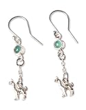 Opal drop earrings, 'Llama Light'