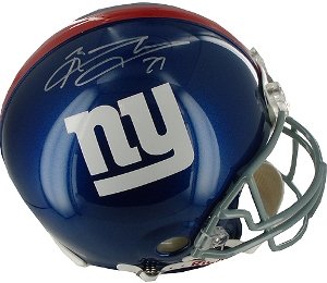 Brandon Jacobs Autographed/Hand Signed New York Giants Replica Mini Helmet