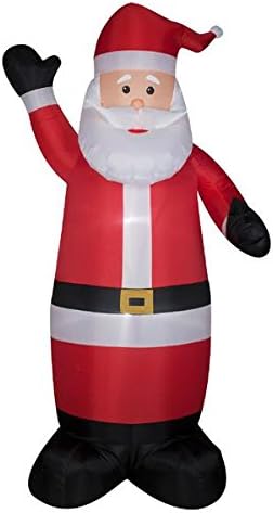 Trimming Traditions Christmas Outdoor Decorations Santa Airblown, 6 Ft