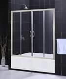 Dreamline SHDR-1160586-04 Visions Shower Tub Door, Brushed Nickel