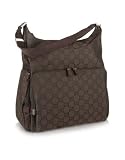 Gucci - Gucci Brown Signature Web Canvas Large Tote Travel Bag
