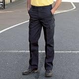 Mens Uneek Cargo Work Trousers Black or Navy Sizes 28 to 52