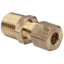 Anderson Metals Brass Tube Fitting, Connector, Compression x NPT Male