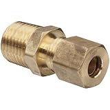 Anderson Metals Brass Tube Fitting, Connector, Compression x NPT Male