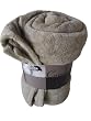 Supersoft - Couverture Plaid Couvre-lit - Microfibre - Gris - 220 x 240 cm