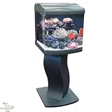 JBJ 24 Gallon Nano Cube Aquarium (2) Nite-Vu LED Moonlights w/ Free `S` Stand