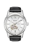 Bulova Men’s Mechanical Hand-Wind Automatic Strap Silver White Dial Watch #96A111