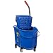 Rubbermaid Commercial FG758888 WaveBrake Side Press Combo High-Performance Mopping System, 35 qt Capacity, 20.1" Length x 15.7" Width x 36.5" Height, Blue