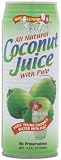 Amy & Brian Natural Coconut Juice with Pulp, 17.5 - Ounce Tins (Pack of 12)