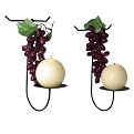 3 Pc Grapes Sconce Duo - Purple