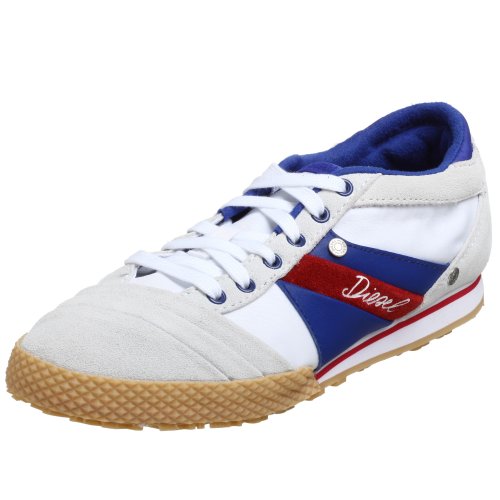 Diesel Women’s Live Rush Sneaker,White/Blue,8.5 M