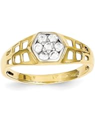 10k CZ Childs Ring - JewelryWeb