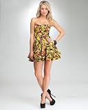 Barbed Garden Flare Dress - bebeBLACK