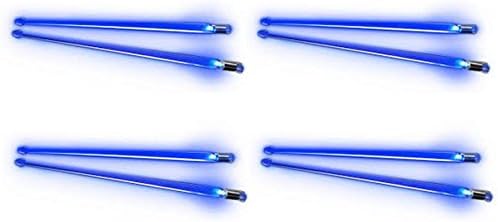Trophy Firestix Light-Up Drumsticks, Brilliant Blue, FX12BL 4 Pack