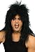 Schwarze Per�cke im Stil eines Hardrockers. Ideal f�r die n�chste 80er Fete oder f�rs n�chste 
Rockfestival.