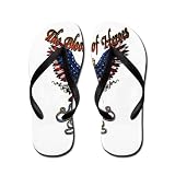 Artsmith, Inc. Kid's Flip Flops (Sandals) POWMIA The Blood Of Heroes Never Dies and US Flag - Medium