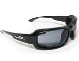 Wiley X Sunglasses Airborne Gloss Black with Smoke Lenses